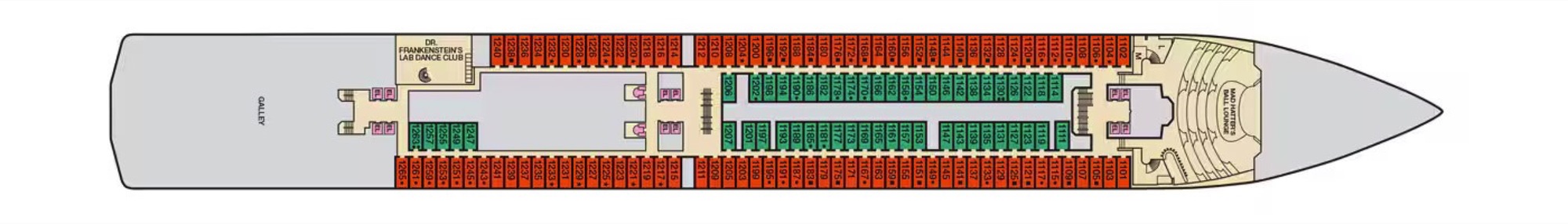 Deck 1 - Riviera plan